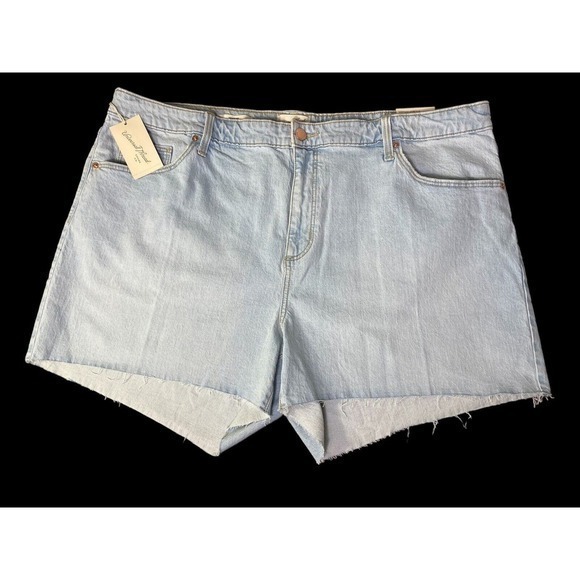 Universal Thread VTG Stretch Midi Denim‎ Shorts Plus Sz 24W Fitted Hip & Leg NWT - Picture 1 of 11
